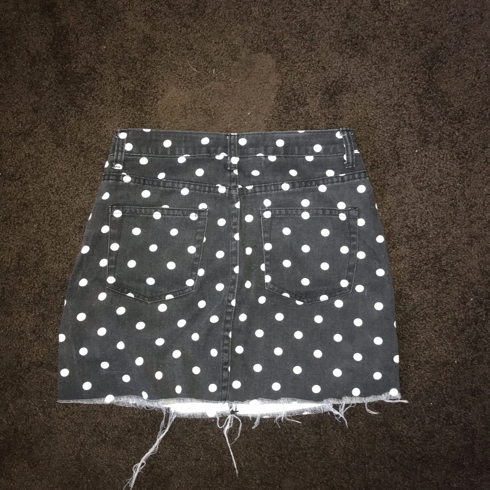 Mini skirt polka dotted, size small